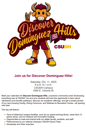 CSUDH event information